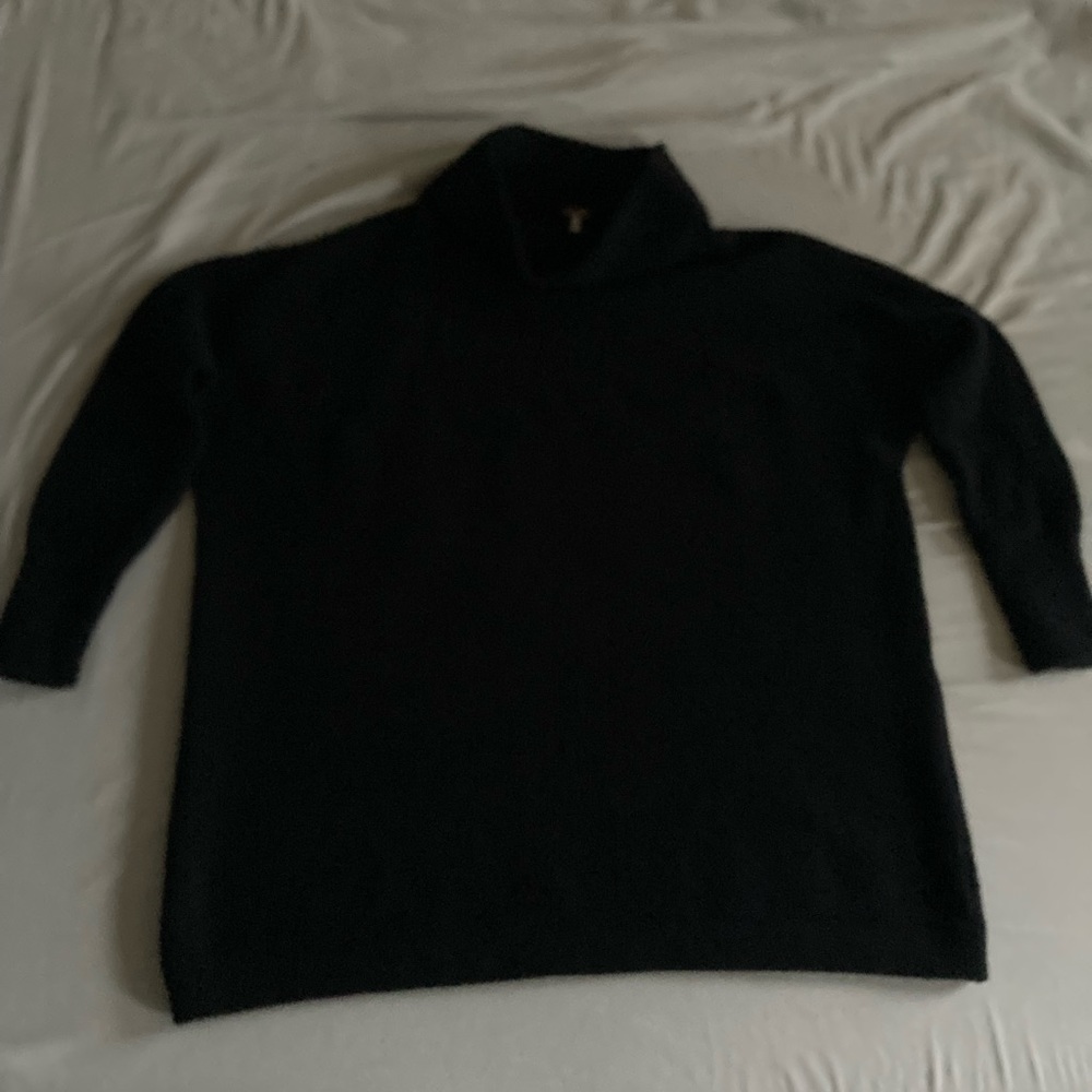 Free People oversized black cotton sweater